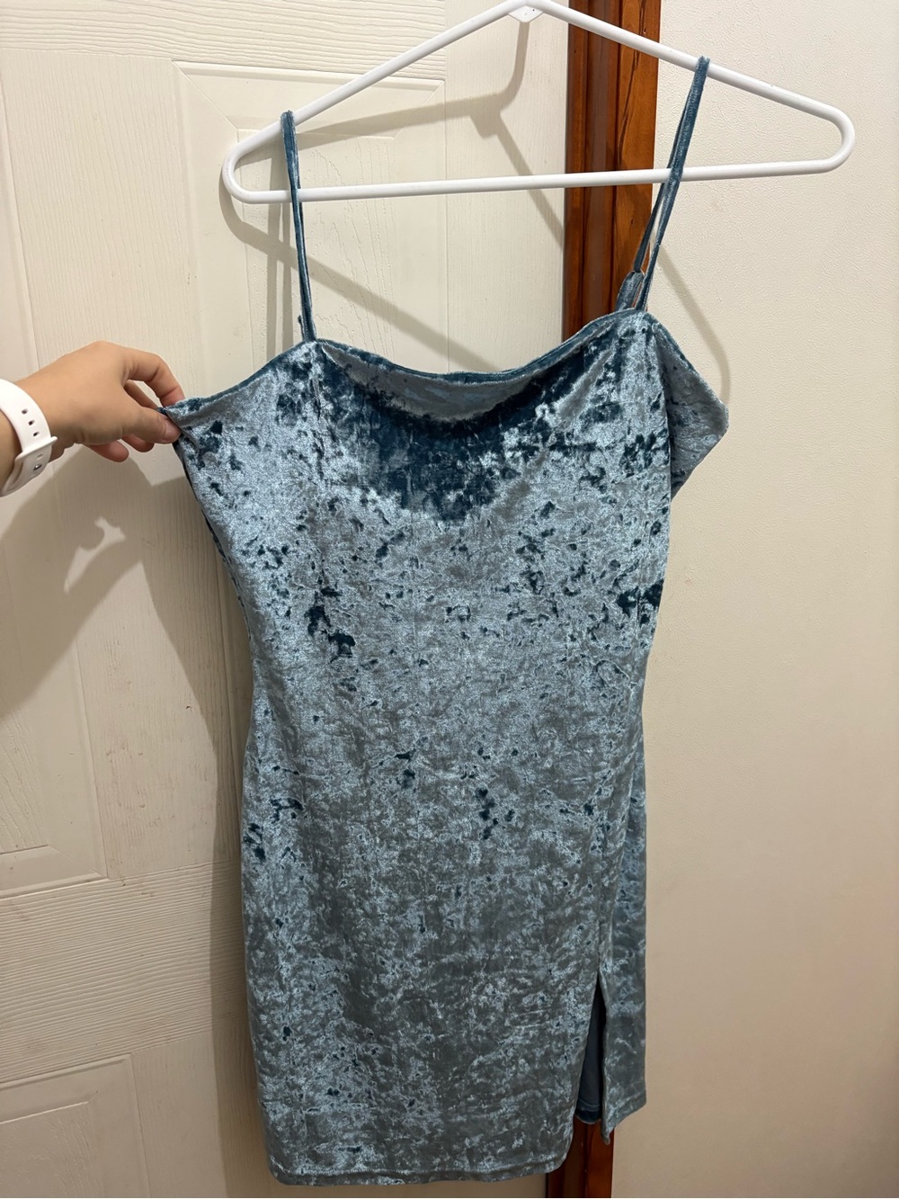 Buffbunny Collection Blue Velvet Dress Size Medium